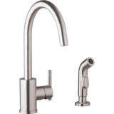 Gerber D401058SS Stainless Steel Parma Single Handle Kitchen Faucet