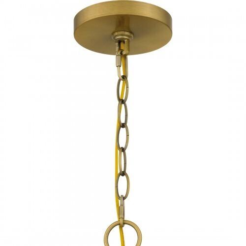 Quoizel GCN5026AB Gretchen Chandelier 5 lights aged brass Chandelier