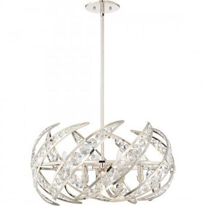 Quoizel PCCN2824PK Crescent Pendant polishednickel 6lts Pendant