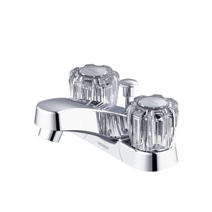 Gerber G0043192W Chrome Maxwell Se Two Handle Centerset Lavatory Faucet W/ ACRYLI...