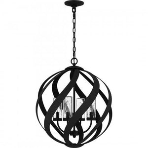 Quoizel BMS2820EK Blacksmith Pendant 4 lights earth black. Pendant