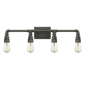 Quoizel SQR8604RK Squire Bath fixture 4 light rustic black Bath Light