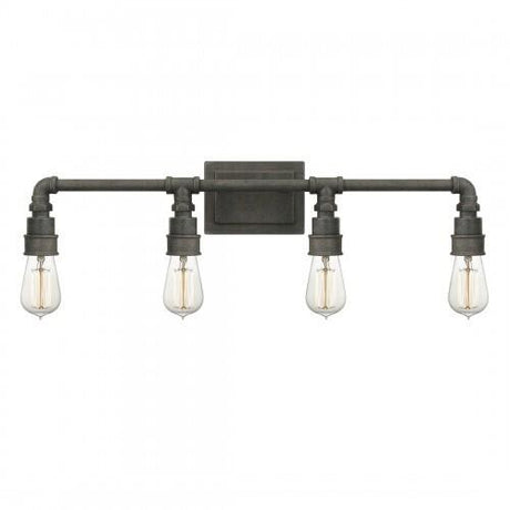 Quoizel SQR8604RK Squire Bath fixture 4 light rustic black Bath Light