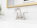 McAllen 2-Handle 4" Centerset Bathroom Faucet in Spot Defense Brushed Nickel