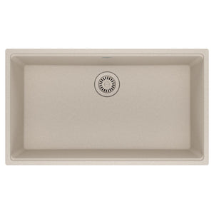 FRANKE MAG11031-CHA Maris Undermount 33-in x 18.94-in Granite Single Bowl Kitchen Sink in Champagne In Champagne