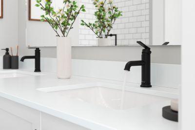 Pfister Matte Black Single Control Bathroom Faucet LG42-COL0B