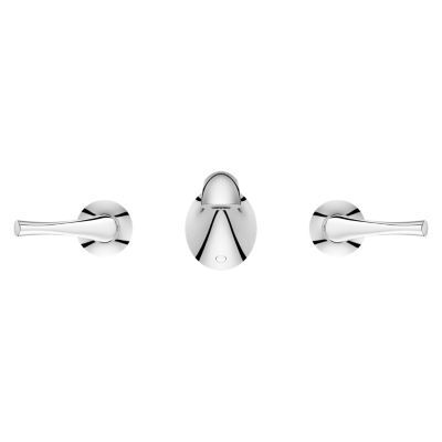 Pfister Polished Chrome 2-handle Wall Mount Bathroom Faucet LG49-RH4C