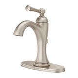 Tisbury Single Control 4" Centerset Bathroom Faucet in Brushed Nickel