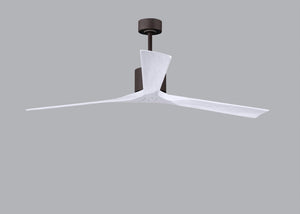 Matthews Fan NKXL-TB-MWH-72 Nan XL 6-speed ceiling fan in Matte White finish with 72” solid matte white wood blades