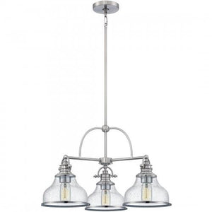 Quoizel GRTS5103BN Grant Dinette 3 light brushed nickel Chandelier