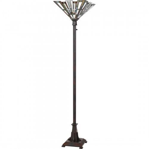 Quoizel TFMK9471VA Maybeck Torchiere tiffany 1 light valiant bronze Floor Lamp