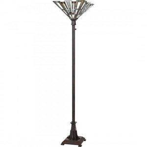 Quoizel TFMK9471VA Maybeck Torchiere tiffany 1 light valiant bronze Floor Lamp