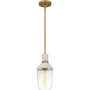 Quoizel QPP6189AB Quoizel Piccolo Pendant Mini pendant 1 light aged brass Mini Pendant