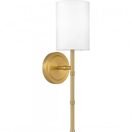 Quoizel QW16126AB Quoizel Wood Wall 1 light aged brass Wall Sconce
