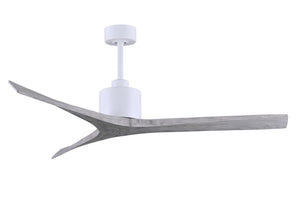 Matthews Fan MW-MWH-BW-60 Mollywood 6-speed contemporary ceiling fan in Matte White finish with 60” solid barn wood tone blades