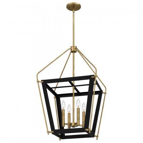 Quoizel QP5348EK Abbeville Pendant 4 lights earth black Pendant