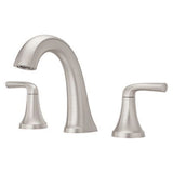 Spot Defense Brushed Nickel 2-handle 8" Widespread Bathroom Faucet