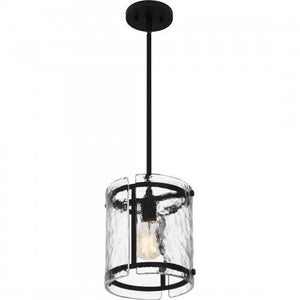 Quoizel FTS1509EK Fortress Mini pendant 1 light earth black Mini Pendant