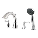 Saxton Roman Tub Trim Kit w/Handshower in Polished Chrome