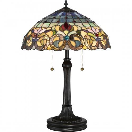 Quoizel TF3180TVB Lyric Table lamp tiffany Table Lamp