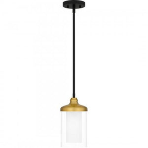 Quoizel ROW1506MBK Rowland Mini pendant 1 light matte black Mini Pendant