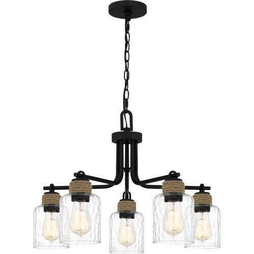 Quoizel BTC5025MBK Baltic Chandelier 5 lights matte black Chandelier