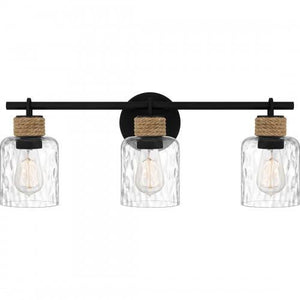 Quoizel BTC8624MBK Baltic Bath 3 lights matte black. Bath Light