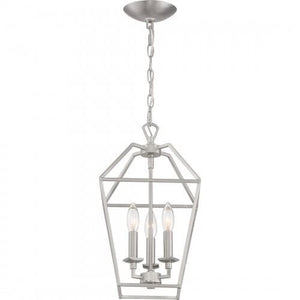 Quoizel AVY5203BN Aviary Pendant Ceiling Lighting, 3-Light, 180 Watts, Brushed Nickel (Showroom Display for Sale))