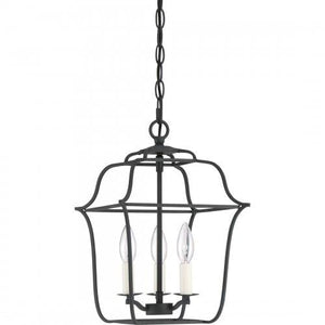 Quoizel GLY5203BA Gallery 3 light foyer ryl ebony Pendant