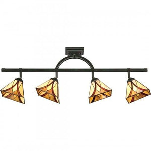 Quoizel TFAS1404VA Asheville Track light tiffany 43.5"w valiant bronz Track Light
