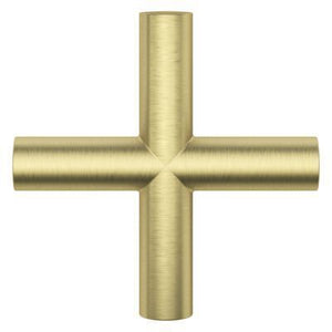 Pfister Brushed Gold Single Cross Handle for Slide Bar Kit HHL-G16TNTBG