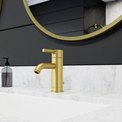 Pfister Brushed Gold Contempra Single Control, Centerset Bath Faucet LG42-NBG00