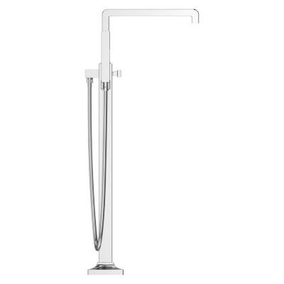 Pfister Polished Chrome Free-standing Tub Filler Without Handles LG6-1VRVC