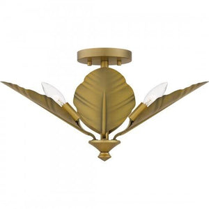 Quoizel BAY1718AB Bayley Semi flush 4 lights aged brass Semi-Flush Mount