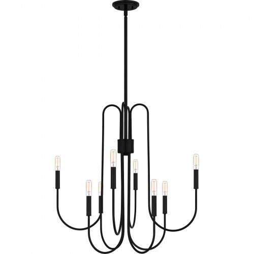 Quoizel CBR5028K Cabry Chandelier 8 lights mystic black Chandelier