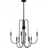 Quoizel CBR5028K Cabry Chandelier 8 lights mystic black Chandelier