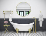Tisbury Traditional Free-standing Tub Filler with Hand Shower in Brushed Gold