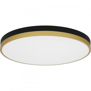 Quoizel WLN1620MBKG Weldin Flush mount led matte black gold Flush Mount