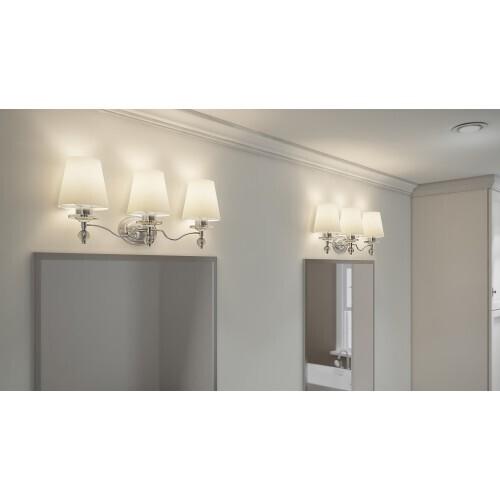 Quoizel HS8603C Hollister Bath fixture 3l plsh chrm Bath Light