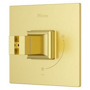 Pfister Brushed Gold Shower Valve Only Trim Without Handles R89-1VRVBG
