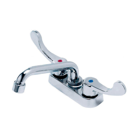 Gerber GC044242 Chrome Commercial Two Wrist Blade Handle Laundry Tub Faucet