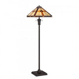 Quoizel TF1427F Bryant Floor lamp tiffany 17"sq Floor Lamp