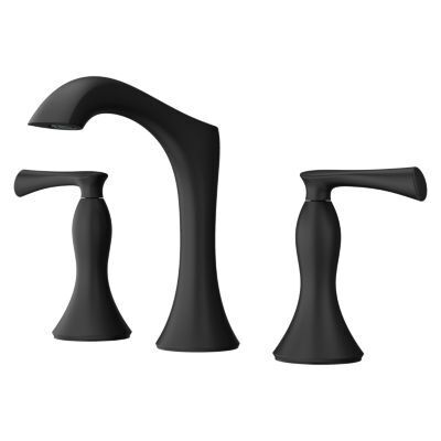 Pfister Matte Black 2-handle 8" Widespread Bathroom Faucet LG49-RH3B