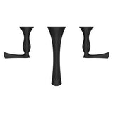 Rhen Wallmount Widespread Lavatory Faucet in Matte Black