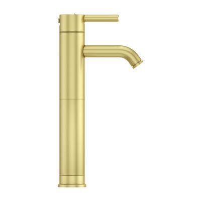 Pfister Brushed Gold Contempra Single Handle Vessel Faucet LG40-NBG00
