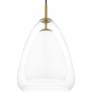 Quoizel PCAER1511AB Aero Mid pendant 1 light aged brass Mini Pendant