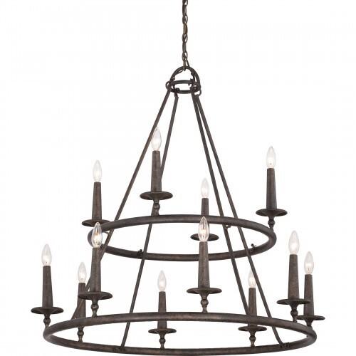 Quoizel VYR5012ML Voyager Chandelier 12 light malaga Chandelier