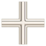 Tenet Single Shower Cross Handle in Polished Nickel