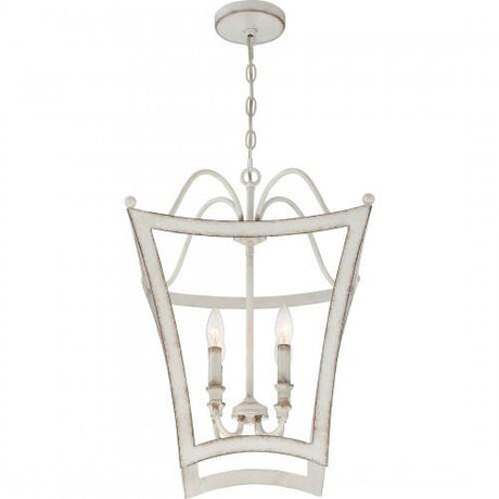 Quoizel SUM5216AWH Summerford Foyer 4 light antique white Pendant