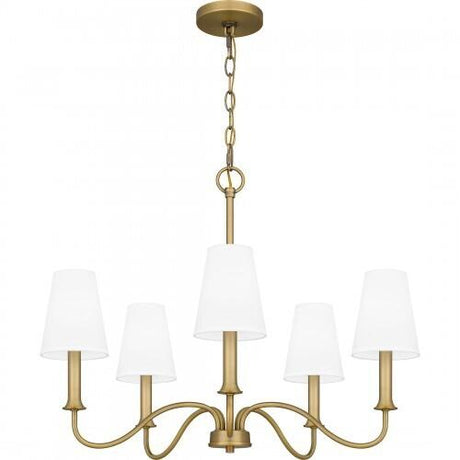 Quoizel BTY5026AB Beatty Chandelier 5 lights aged brass Chandelier